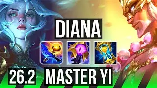 DIANA vs MASTER YI (JGL) | 45K damage | EUW Master | 26.2