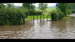 Overstroming Gulp via de voorde Beutenaken op 14 juli 2021 deel 2
