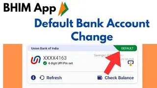 How to Change Default Bank Account in BHIM App | Default Bank Account Change | Subaraj Tech