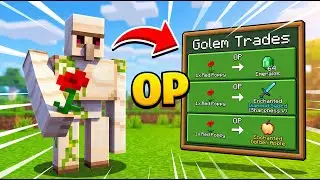 Minecraft But Iron Golem Drops OP Items..!