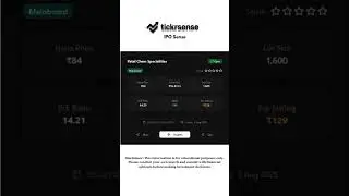 Patel Chem Specialities is a specialty chemicals  IPO  Visit tickrsense.com for more IPOs