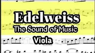 Edelweiss Viola Sheet Music Backing Track Play Along Partitura