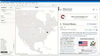 Tableau Dashboard with Map Visualization to Open Wikipedia Pages When Clicking on Countries