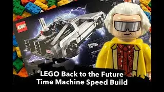 LEGO 10300 Back to the Future Time Machine Delorean Speed Build