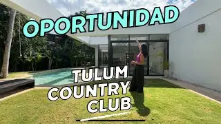 💯 Casa de 3 habitaciones en Tulum COUNTRY CLUB con campo de golf y club de playa 🏖️