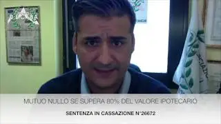 Mutuo nullo se finanzia oltre l&rsquo;80% del valore dell&rsquo;immobile