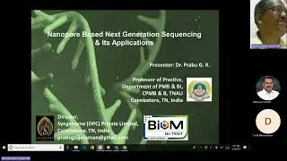 Nanopore sequencing methods and application -Professor of practice Dr. GR. Prabu