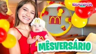 FIZEMOS MÊSVERSÁRIO DO MEU IRMÃOZINHO DO McDonald's- BIANKA