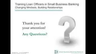 SBBN Webinar: Training Loan Officers in Small Business Banking
