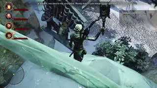 Dragon Age&trade;: Inquisition solas and Varric banter about his writing, and different races writing.