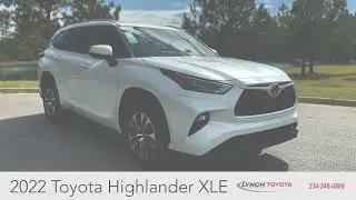 2022 Toyota Highlander XLE in Wind Chill Pearl - Stock# 27738