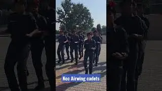Ncc Airwing Cadet warm-up #the century school #ncc #airforce #shorts #viral #drill