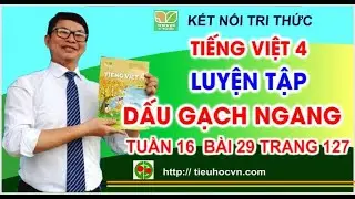 Tiếng Việt 4 Bài 29 Luyện từ và câu: Luyện tập về dấu gạch ngang | Kết nối tri thức Tuần 16 tr 127