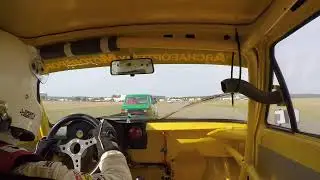 Technorama Hildesheim masive Drift Racing Action Flugplatzrennen VW Polo Gruppe H