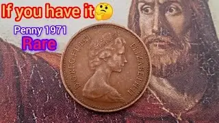 UK Rare One penny 1971 Worth UP To $100,000 Queen Elizabeth ll Most Expensive