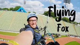 Europas l&auml;ngster Flying Fox M&uuml;nchner Olympiastadion - 200 Meter