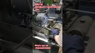 Sag Rod and Foundation Bolt Threading Machine #shorts