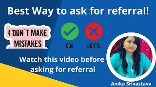 How to ask for referral on LinkedIn || Avoid these mistakes while asking for referral #linkedin