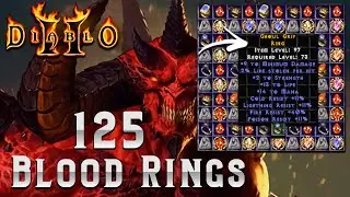 Crafting 125 Melee Blood Rings in Diablo 2 - Upgrades for my melee characters?