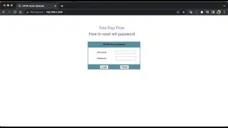 Reset Tata Play Fiber wifi password