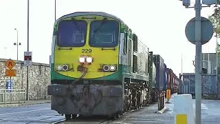 IE 229 & 217 on IWT Liner - Alexandra Road, Islandbridge & North Wall