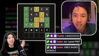 Fuslie Introduces Wordle to Her Brother, It Turns Into a Comedy Show
