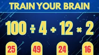 Daily Brain Training #2 | Think Before You Answer + - : x