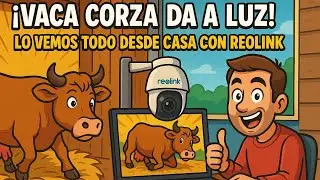 &iexcl;Nuestra vaca Corza se pone de parto! | Controlando desde casa con camara Reolink Keen Ranger PT