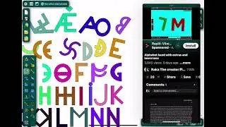 Мой фанатский алфавитный лор-бэнд (algodoo)