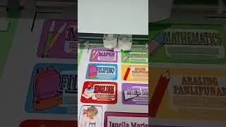making subject sticker label using cricut