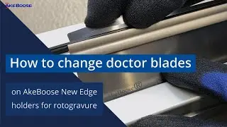 How to change doctor blades on New Edge blade holders