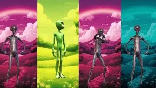 Alien dance vs robot, which one is winning😈 @alien @ aliendance 