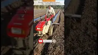 Power Tiller Attachment Use In Mulching Attachment #shorts  #vst #powertillerattachments #Tiller