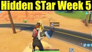 SECRET BATTLE STAR WEEK 4 LOCATION -  Fortnite Battle Royale (Road Trip Challenges)