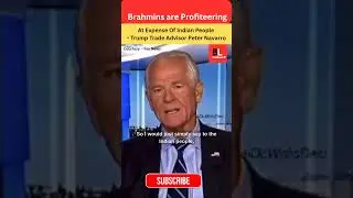 Brahmins are Profiteering - Trump Trade Advisor Peter Navarro- #brahmins #tariffs #peternavarro