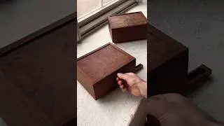 Installing lock in a watch box #satisfying #woodworking #finewoodworking #asmr