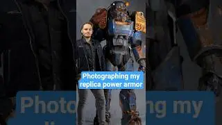 photographing my life-size power armor for my portfolio #fallout #creative #cosplay