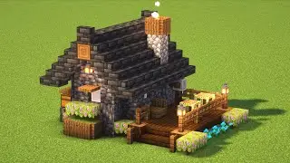 Minecraft | How to build a SMALL SURVIVAL HOUSE!                 (EASY HOUSE TUTORIAL)