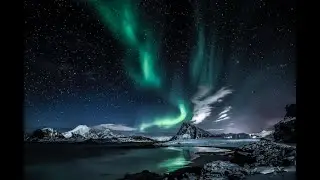 Starry Night Sky - Relaxing Ambient Video for Sleep and Meditation