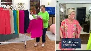 Belle byKim Gravel Cotton Gauze Frayed Edge Pant with Drawstring on QVC