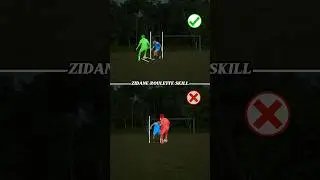 How to do ZIDANE ROULETTE SKILL ⚽️.#football #footballskills #soccer #zidane #shorts