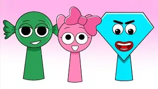 Sprunki OC All Phase -  Diamond, Pinki, Candy | Compilation Sprunki Incredibox