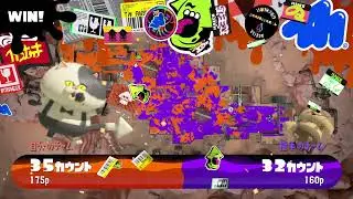 【スプラトゥーン３】プレイ記録154_ガチホコ_バレルスピナー