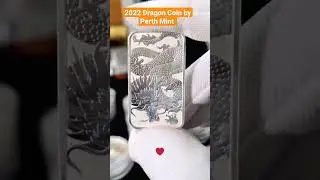 1oz Dragon coin by Perth Mint ❤️&zwj;🔥🐉#bullion #silver #coin #stacking #perthmint