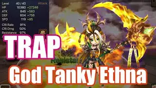 【Summoners War | Curry's RTA】The power Ethna, this is TRAP! she is hyper tanky and resis!!