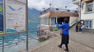 Iseltwald Switzerland, Crash landing on you lake scene