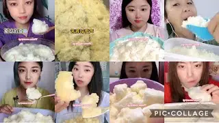 ONLY ICE BITES! BUCKWHEAT FLAVORED❄️🥶 ICE BITES (VERY SQUEAKY)