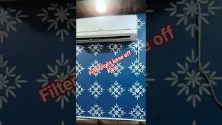 How to Off Hitachi AC white light || Hitachi inverter split AC Filter Light kese band kare