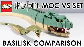 LEGO Harry Potter Basilisk Comparison (2021 vs MOC)