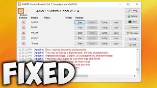 How to Fix XAMPP Apache Shutdown Unexpectedly - Error Apache Shutdown Unexpectedly XAMPP
